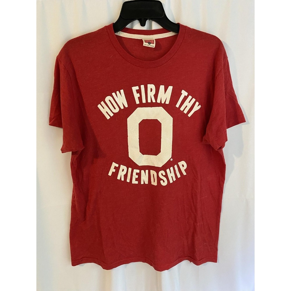 Homage Ohio State Buckeyes How Firm Thy Friendship Shirt Large‎